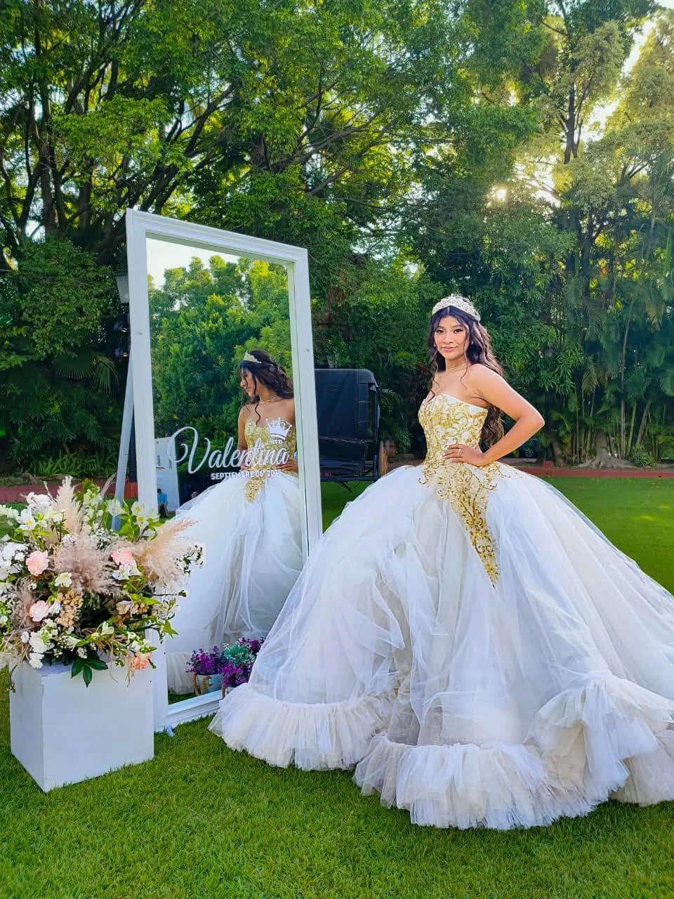 Espejo personalizado para quinceañera